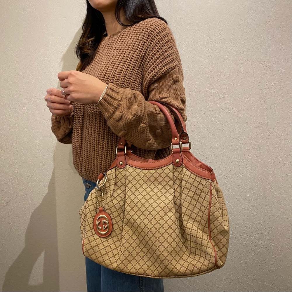Gucci Vintage Sukey Diamanté Canvas Tote Bag - Picture 15 of 16